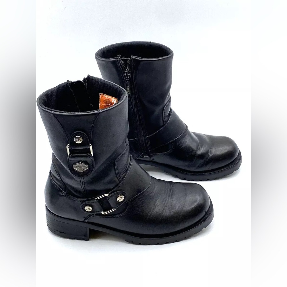 Harley-Davidson Black Leather Boots
